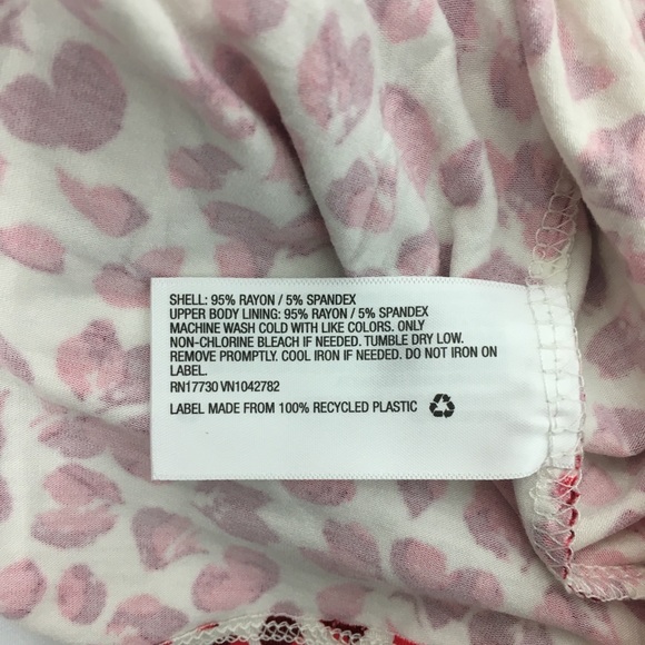 Isabel Maternity Red White Floral V-Neck Tie Back Sleeveless Tank Top XS - Picture 4 of 5